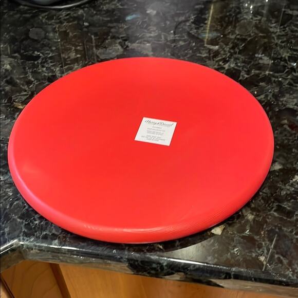 Santa’s milk and cookies Festive Red and White Holiday Decor Plate with Holly - Picture 5 of 5